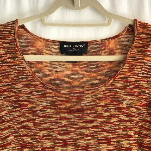 Colette Mordo For Sadimara Multicolor Tweed Blouse - Picture 4 of 6